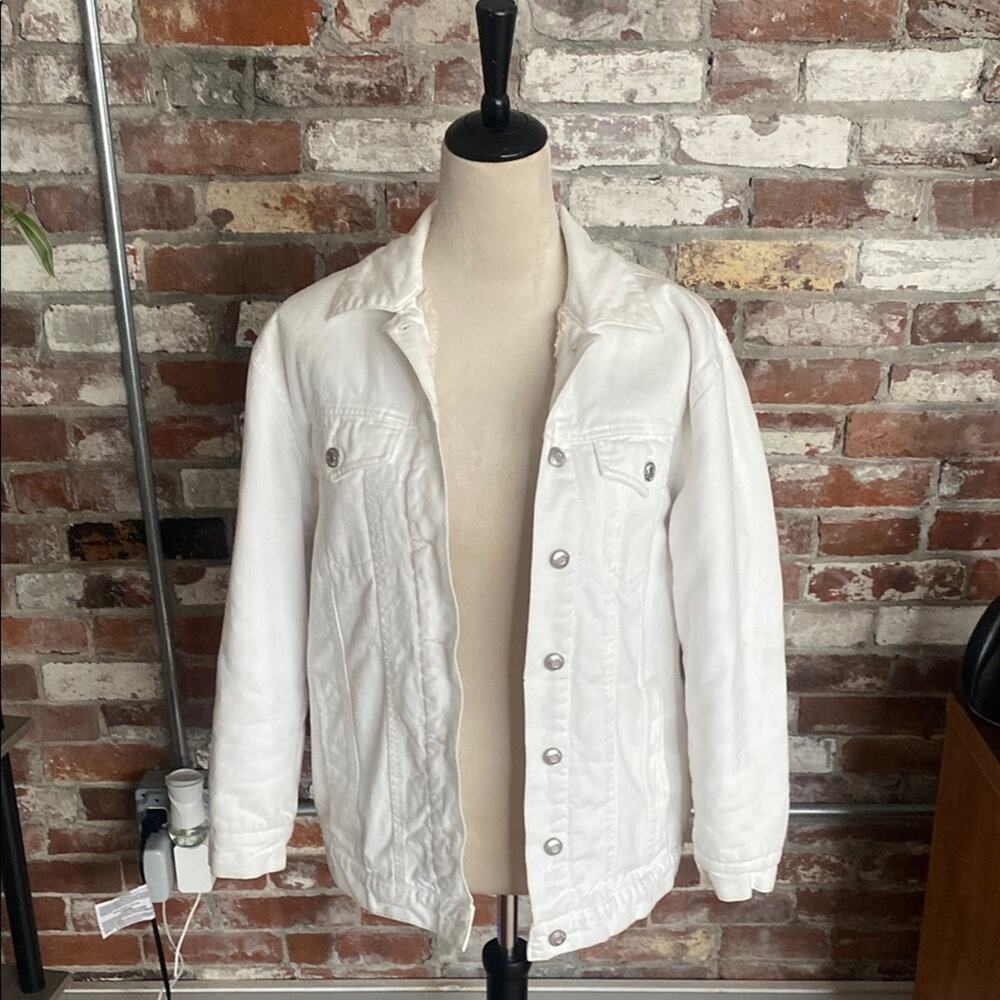 OAT New York Cream Jean and Fleece Jacket Size S